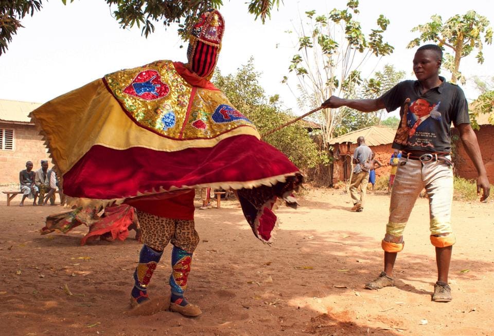 The secret society of benin egungun who have the power to kill with a single touch