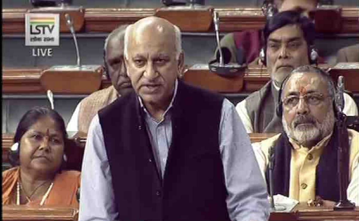 union minister m j Akbar favoured Triple Talaq bill and said its not against Islam