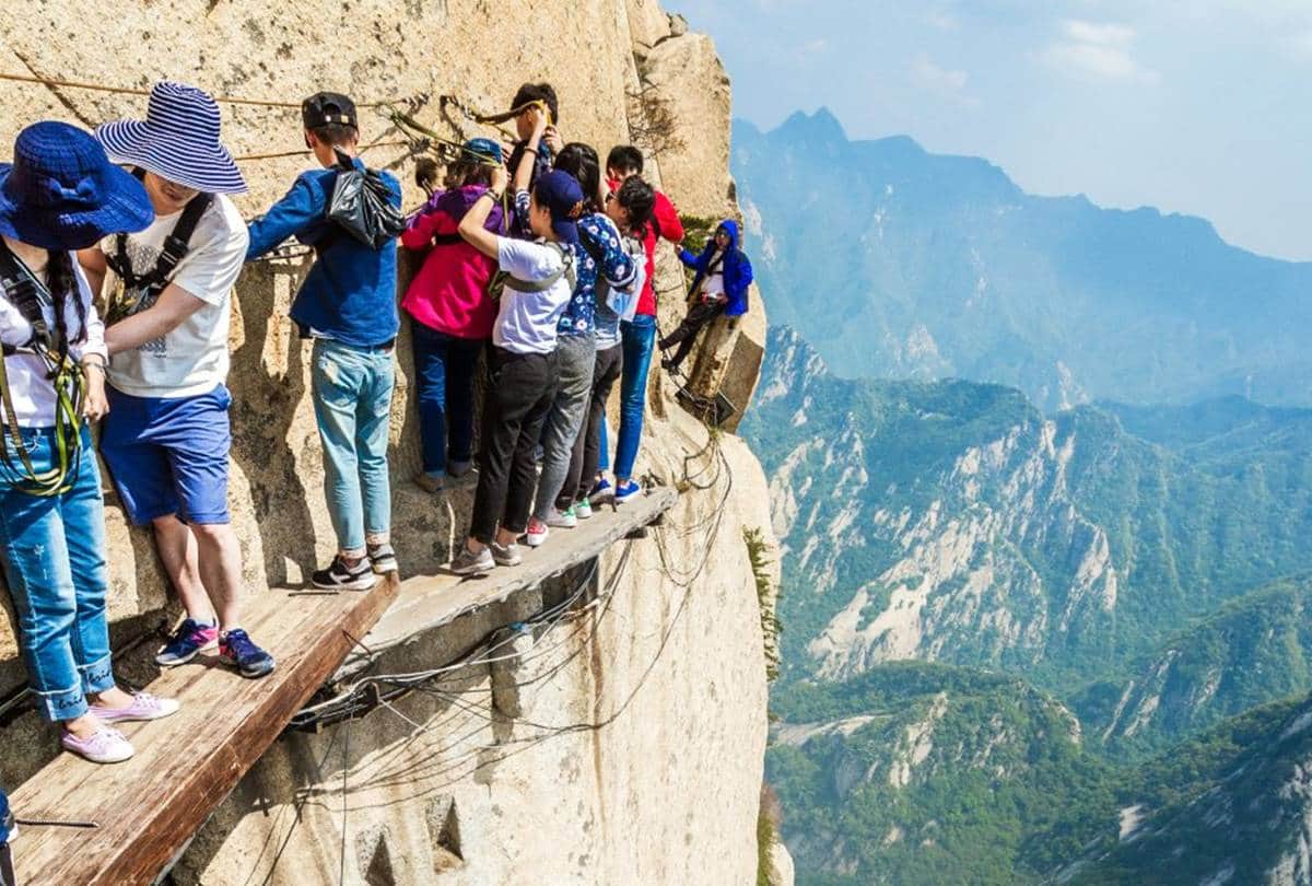 The Worlds Most Dangerous Mountain the Mount Huashan 