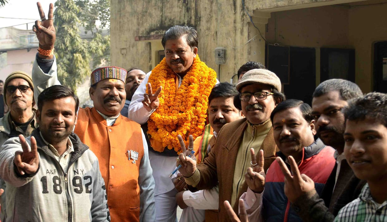 BJP win chetganj ward seat in varanasi