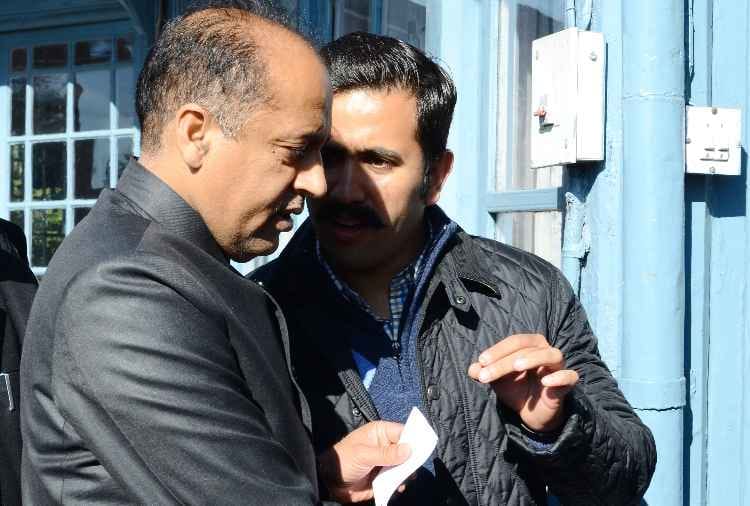 cm jairam thakur meets virbhadra singh and prem kumar dhumal