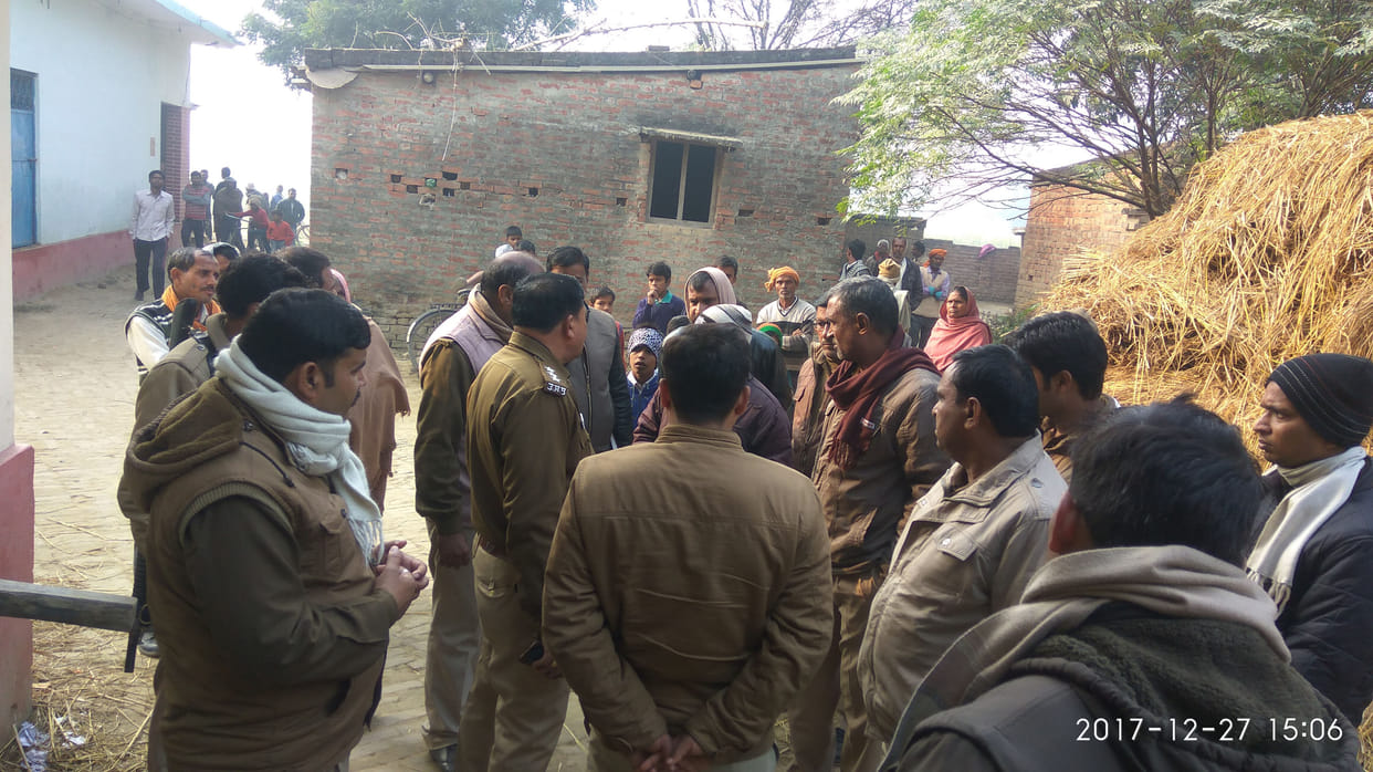 A man found  in the offensive condition with minor girl home in santkabirnagar