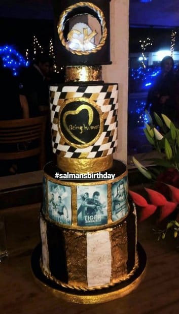 Salman Khan birthday cake looks so yummy and also has a Tiger Zinda Hai connect 