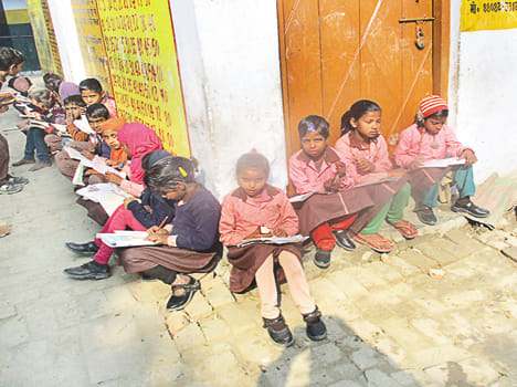 question papers are not prepared, in group examination given
