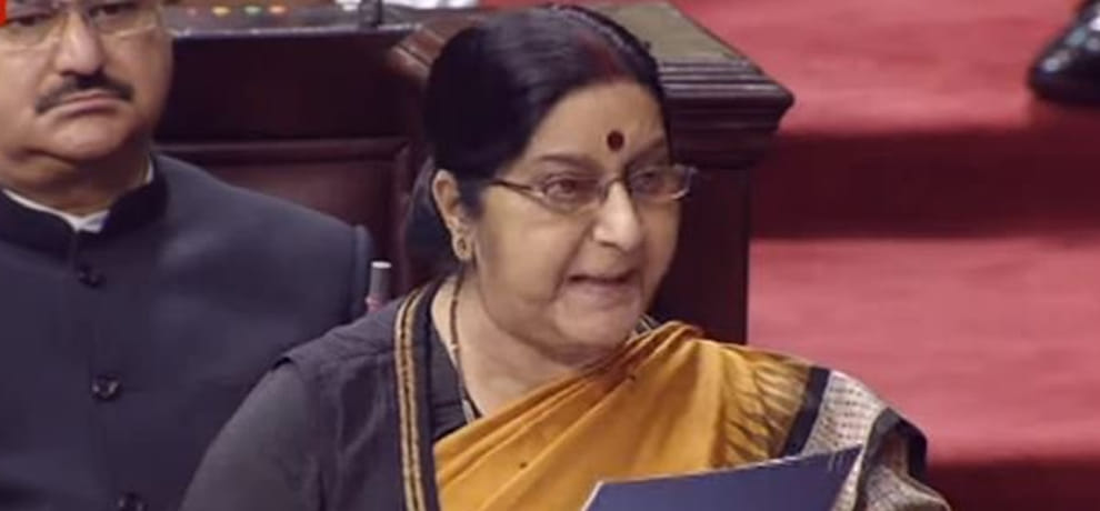 sushma swaraj Says Not a cricket series with Pak until the terror-firing stops
