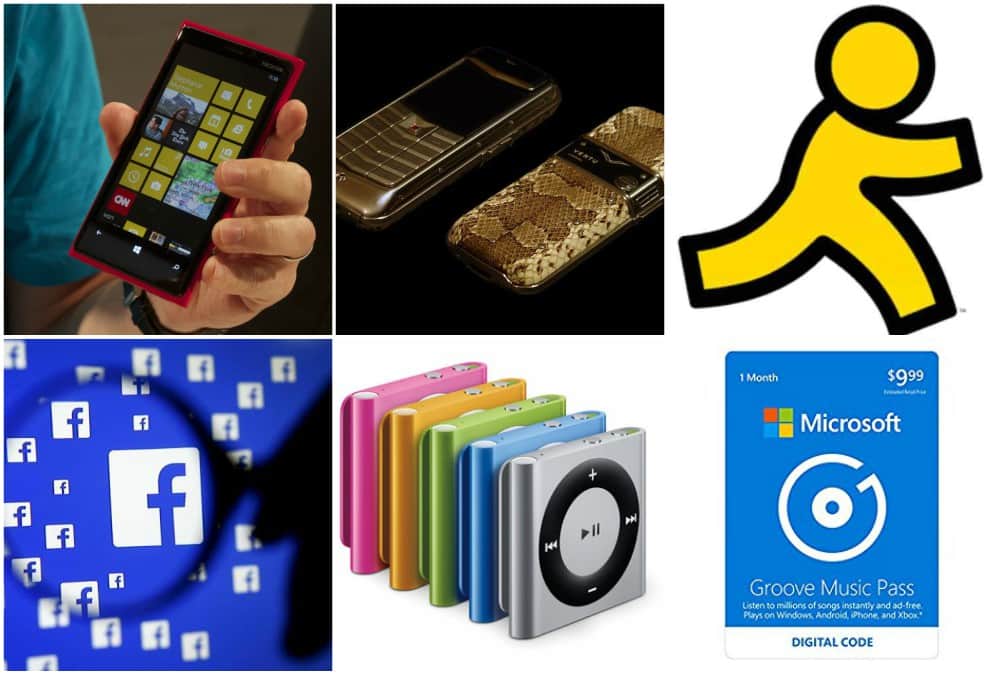 Tech That Died in 2017 including Facebook ticker, AOL, Windows phone and ipad nano