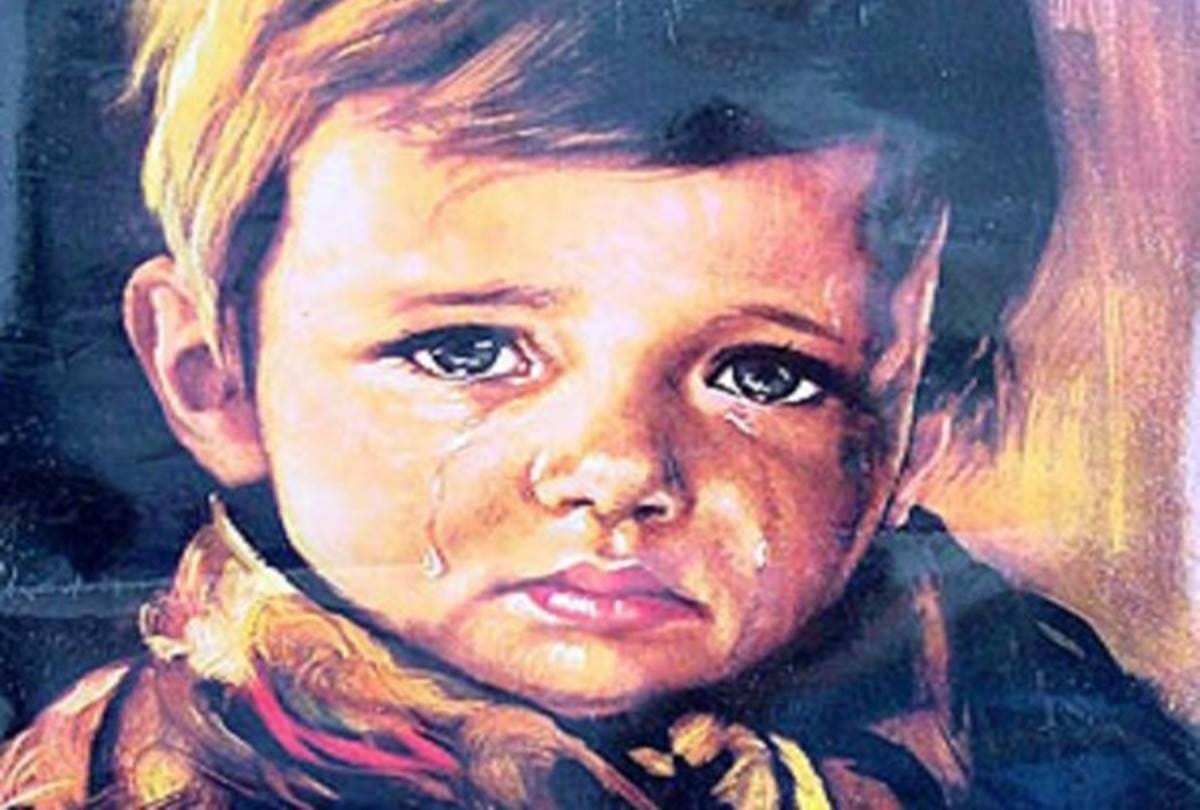 Scary story of The Curse of the Crying Boy Painting