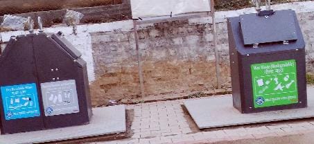 अंडरग्राउंड डस्टबिन से सेंसर गायब