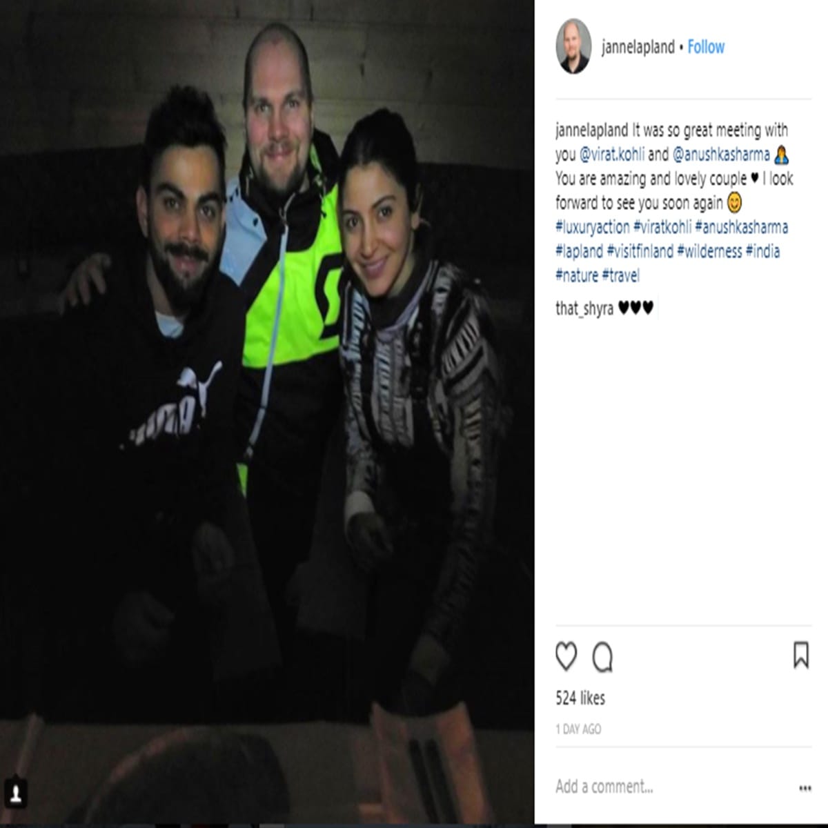Here is another unseen picture of Anushka Sharma-Virat Kohli’s honeymoon trip