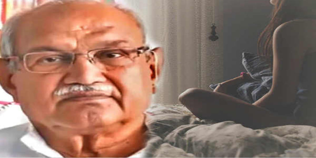 baba virendra dev dixit-s ashram visited by Child commissions