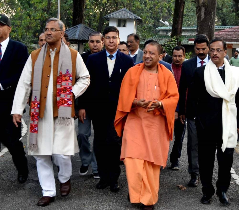 yogi adityanath very happy to seen this thing