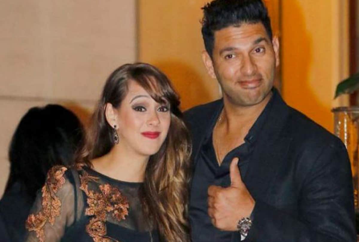  Hazel Keech become jealous after watching and Yuvraj matching dress picture 