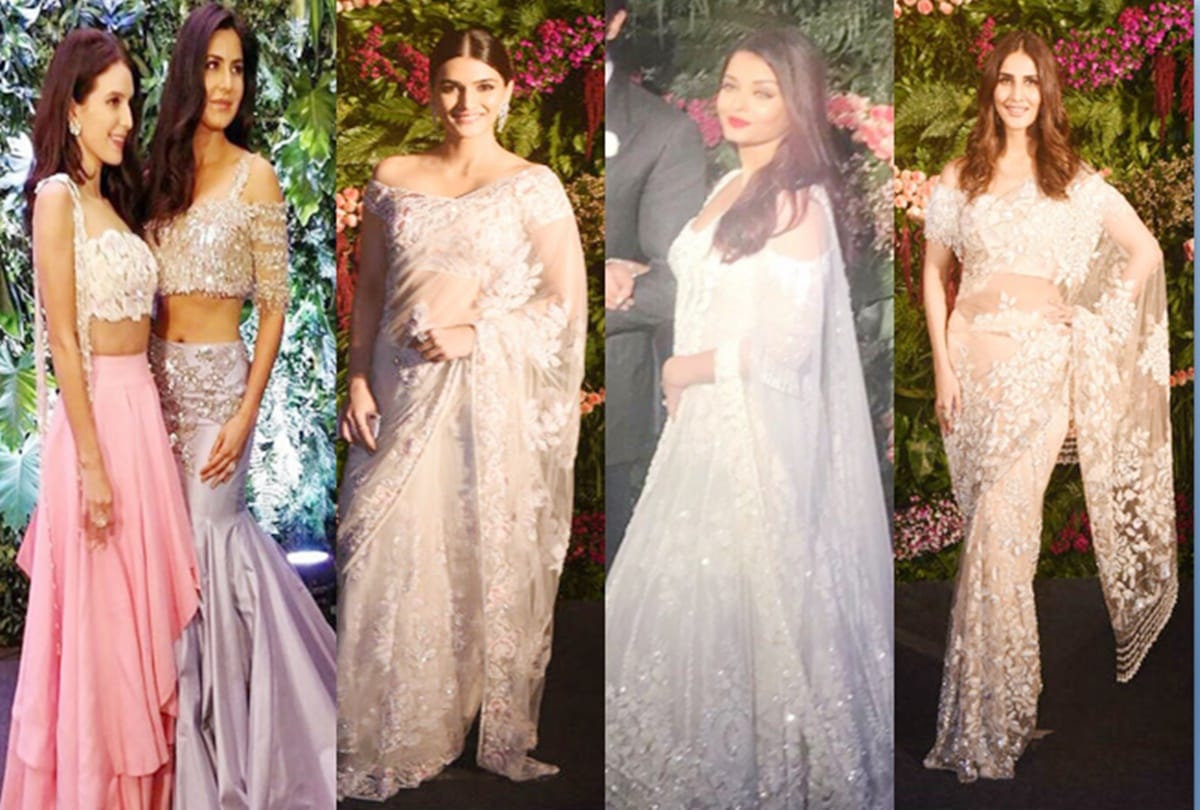 Actress who wore same dress at Virushas Mumbai reception