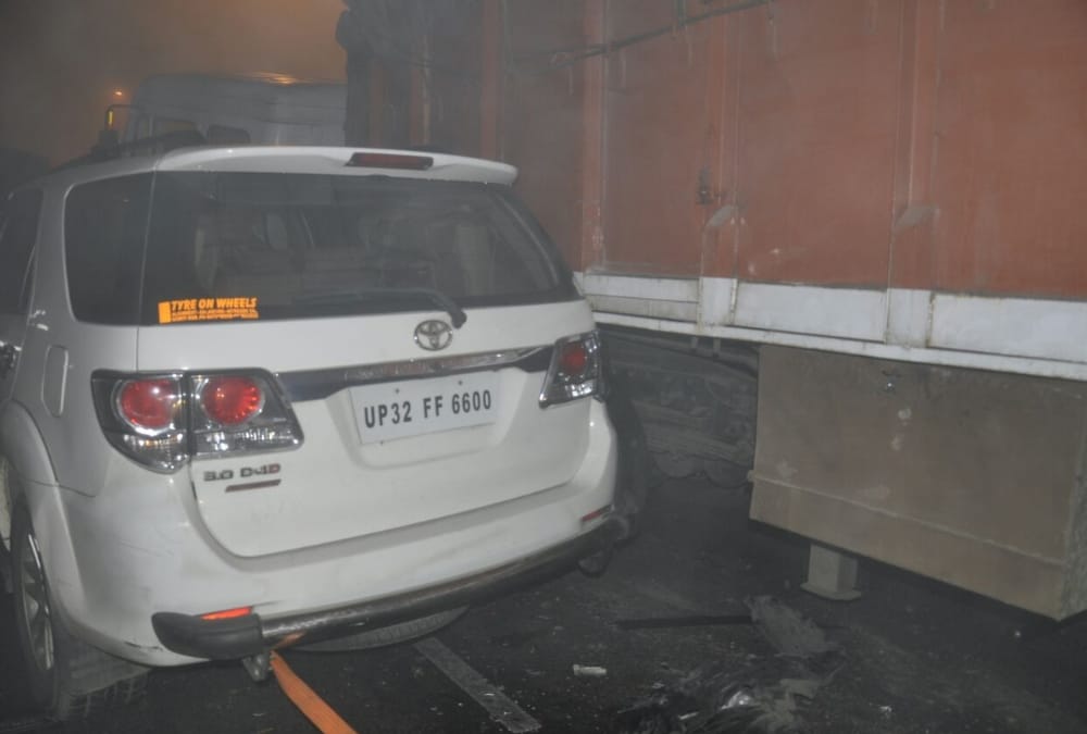 accidents on shahed path in lucknow.