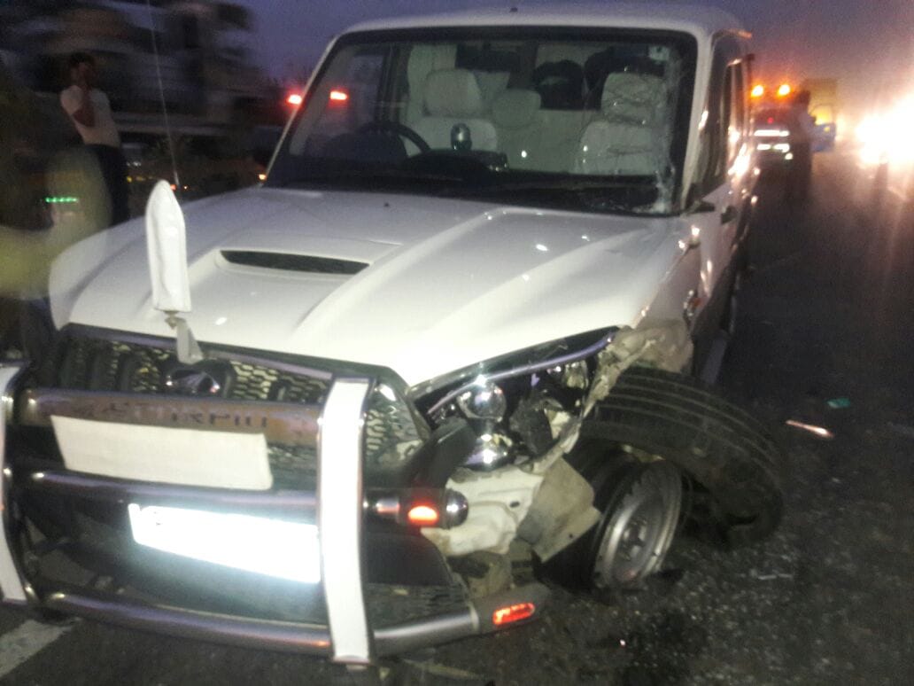 Rajasthan Senior IPS and both daughters safe in a road accident on ajmer Highway