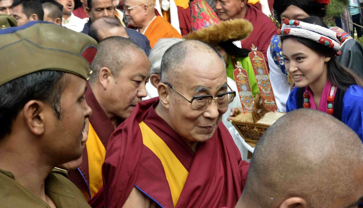Dalai lama in kashi and sarnath show like mini tibet 