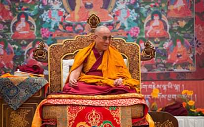 DALAI LAMA REACHED SARNATH INTERNATIONAL GUEST HOUSE