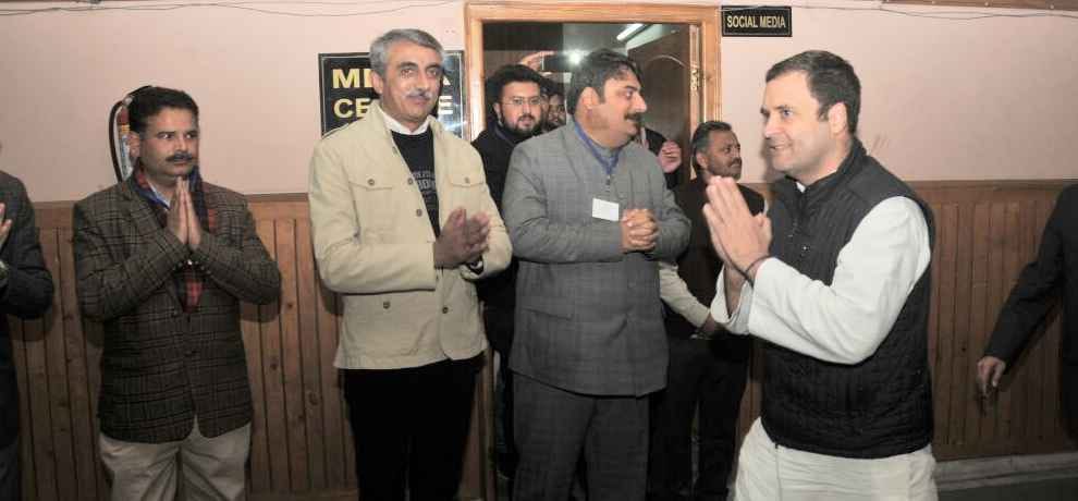 rahul gandhi in shimla to review congress defeat in elections