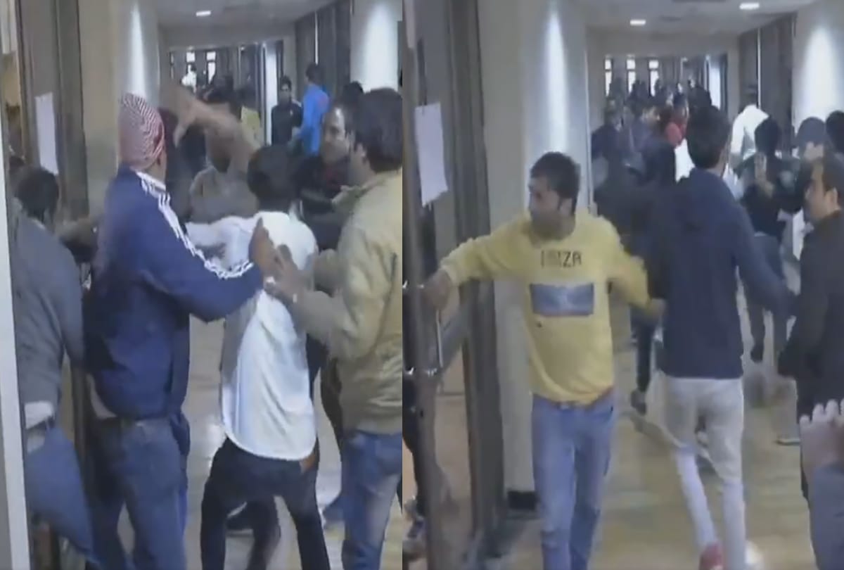 scuffle broke out between alleged supporters of sushil kumar parveen rana in delhi stadium