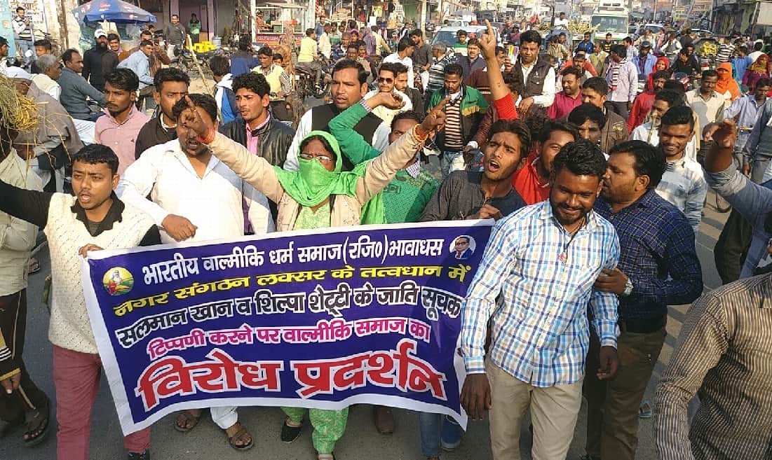 tiger zinda hai valmiki protester demand to file lawsuit on salman khan