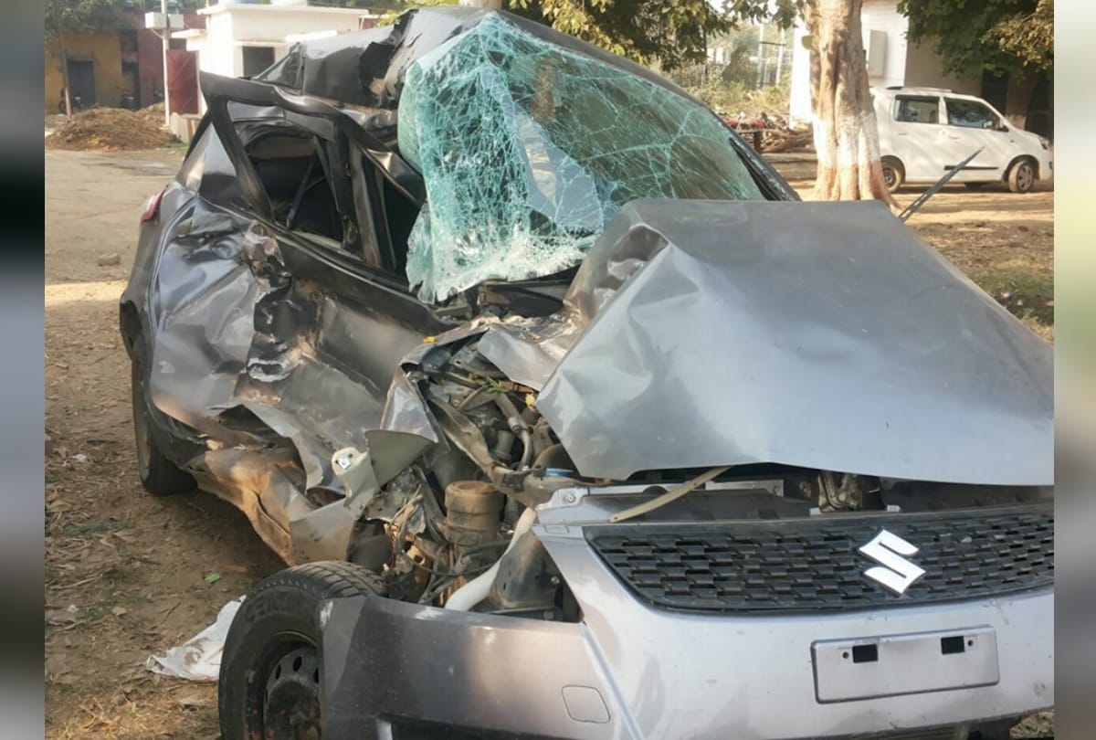 accident on yamuna expressway two friend died one seriously ionjured