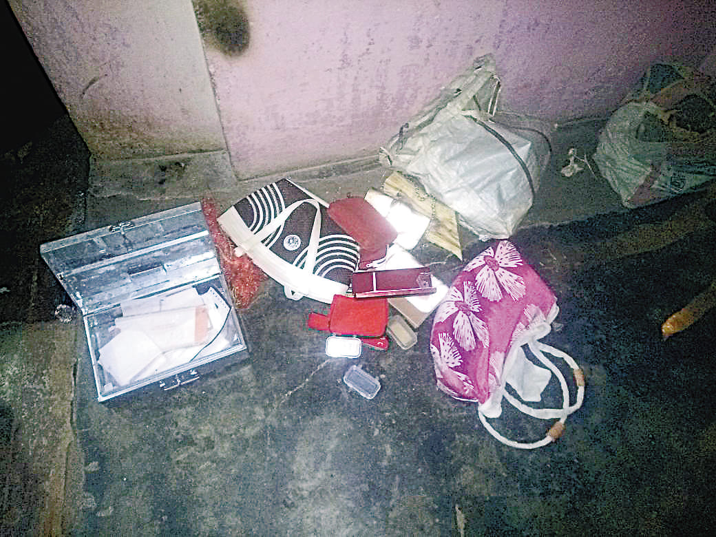 Thieves steal in a house