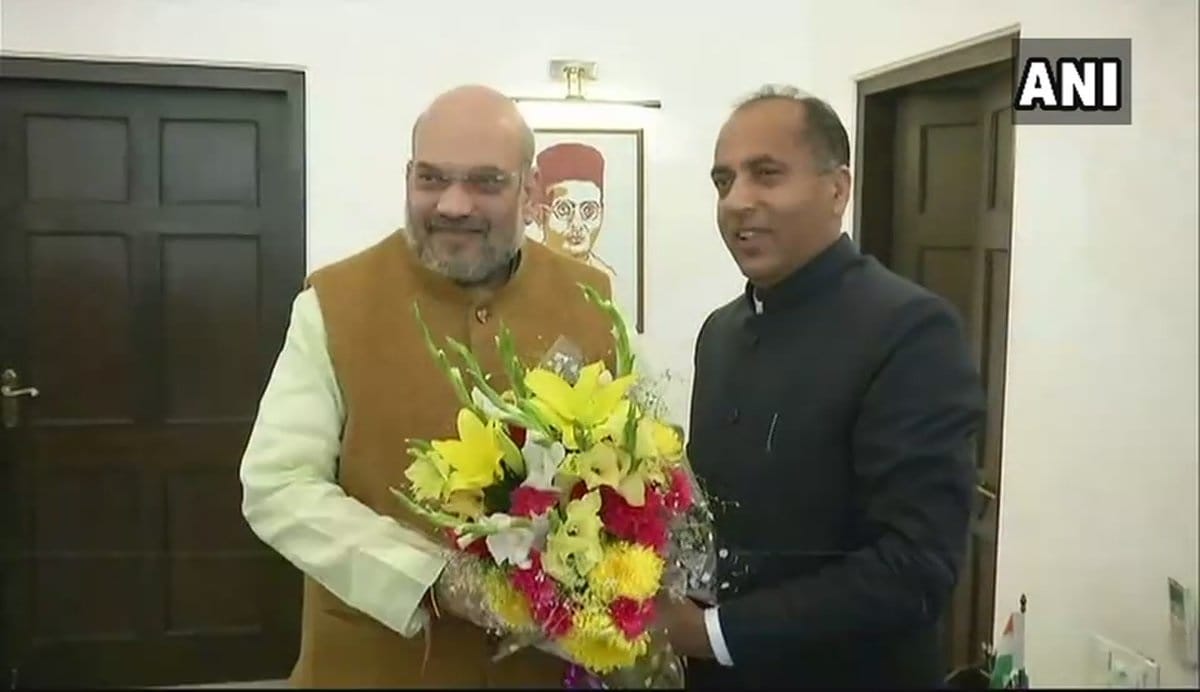 In Delhi Himachal Pradesh Chief Minister Jairam Thakur met BJP President Amit Shah 