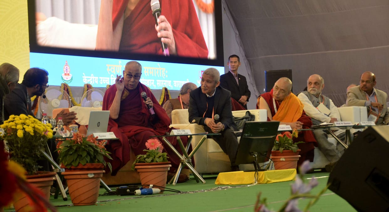 Dalai lama said world peace will come from indian philosophy