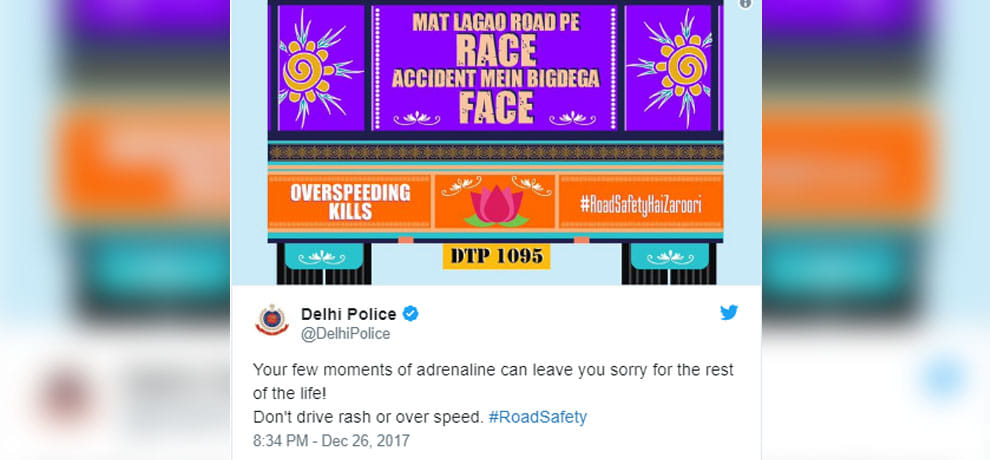 delhi police share posts on twitter with funny style as advisory before new year 2018 celeberation 