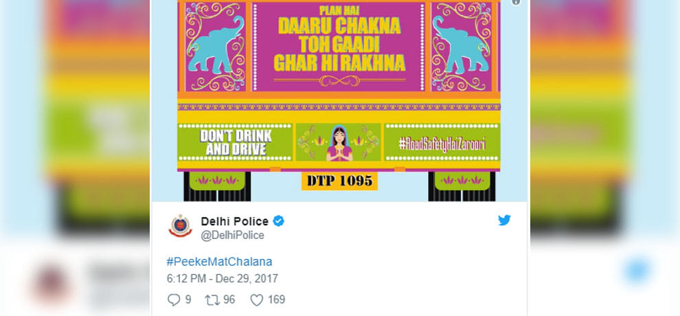delhi police share posts on twitter with funny style as advisory before new year 2018 celeberation 