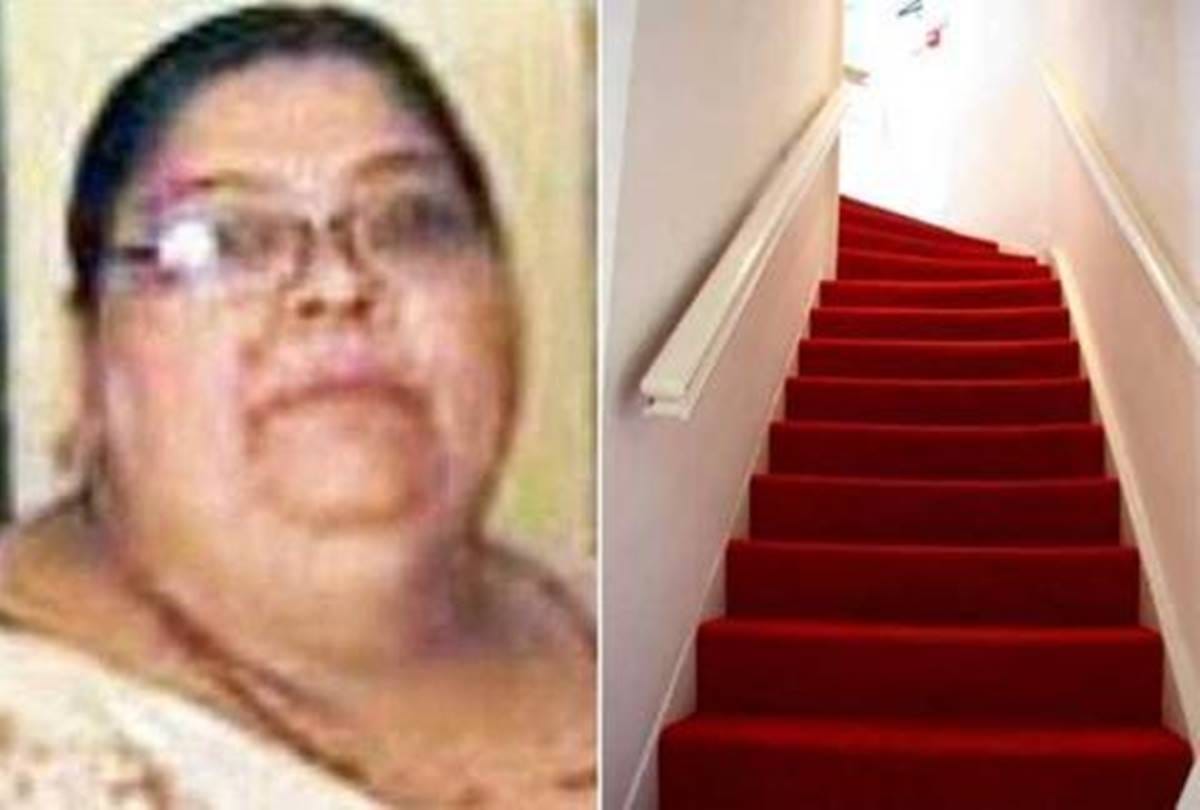 A Man crushed to death by his 128 kg wife 