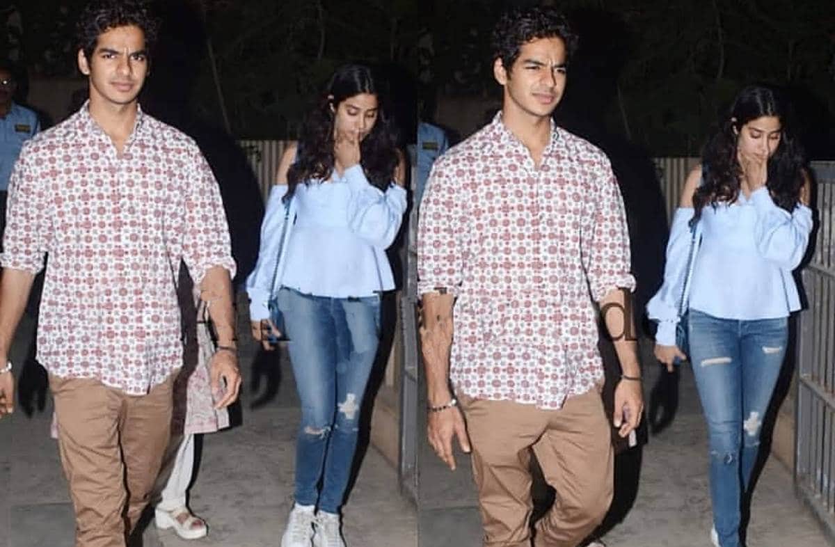 Janhvi Kapoor with Ishaan Khatter reach to Shahid Kapoor home for dinner