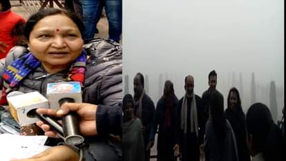 CENTRAL TOURISM MINISTER K J ALPHONS VISIT TAJ MAHAL WHILE HANDICAPPED WOMAN STOPPED OUT SIDE