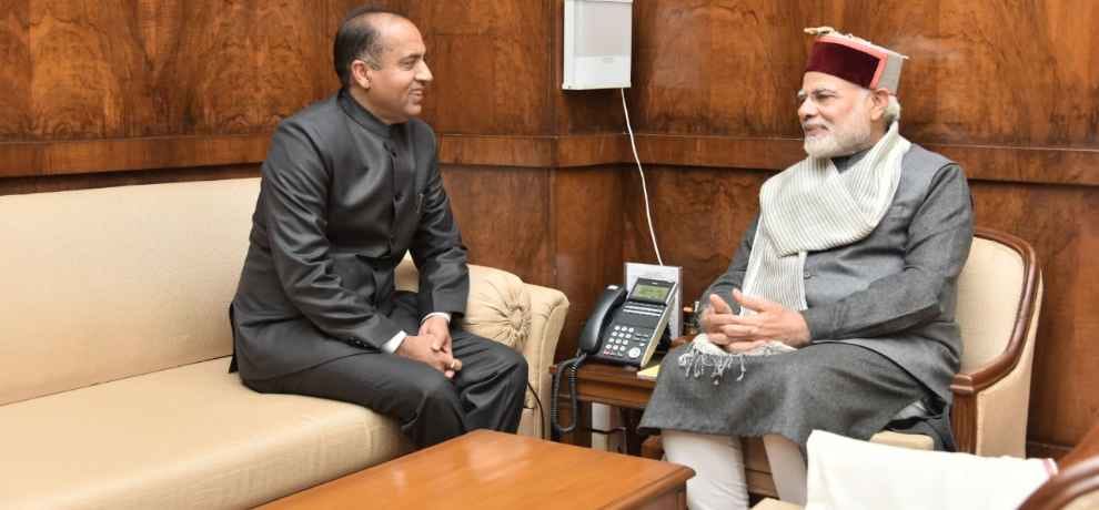 cm jairam thakur meets pm narendra modi