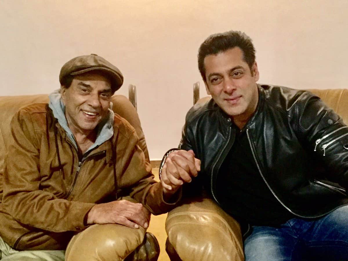 success of tiger zinda hai salman khan surprise visit to dharmendra