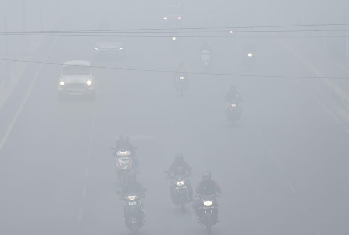 fall in temperature of lucknow