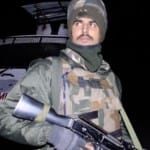 Exchange of fire between security forces and terrorists in Wagoora, Nowgam of Srinagar Jammu Kashmir