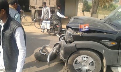 Anupriya patel injured in road accident