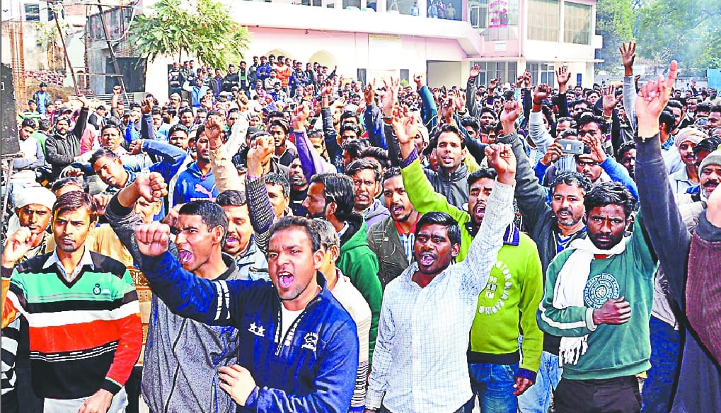 How did the workers strike from Saharanpur