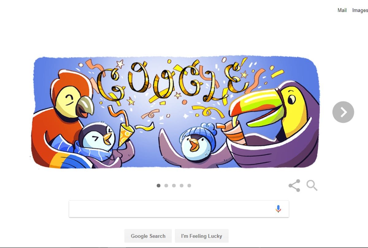 New Year's Eve 2017: Search Engine Google celebrates with a doodle 