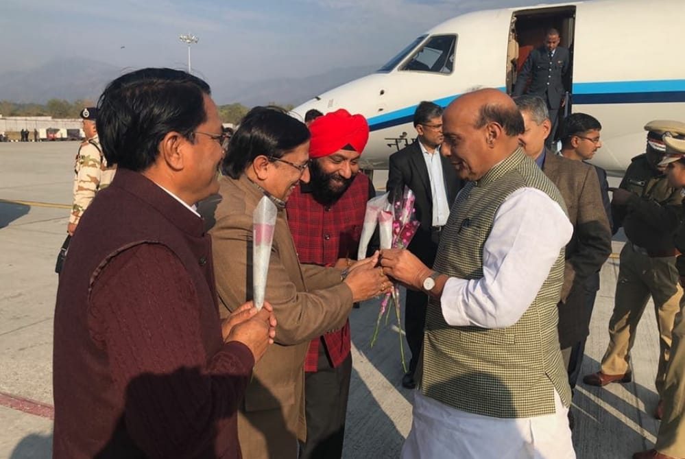 Union Home Minister Rajnath Singh reached in Uttarakhand