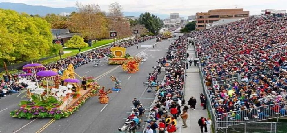 Anchor tableau in California's Rose Parade
