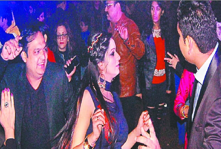 Happy new year celebrated city, belly dance, see photos