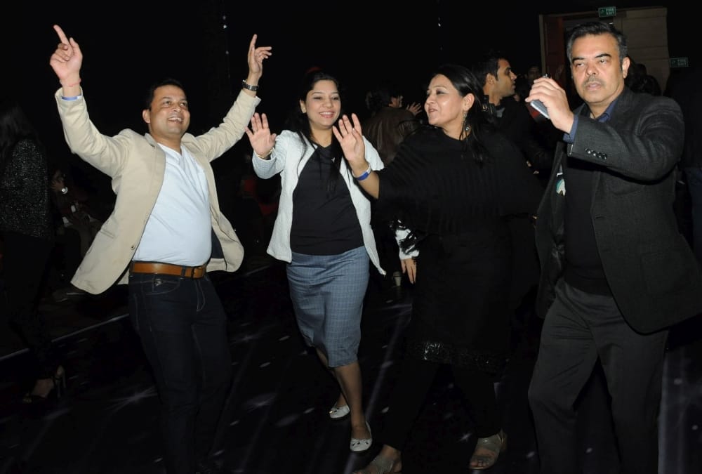 pics of new year celebration in Lucknow.