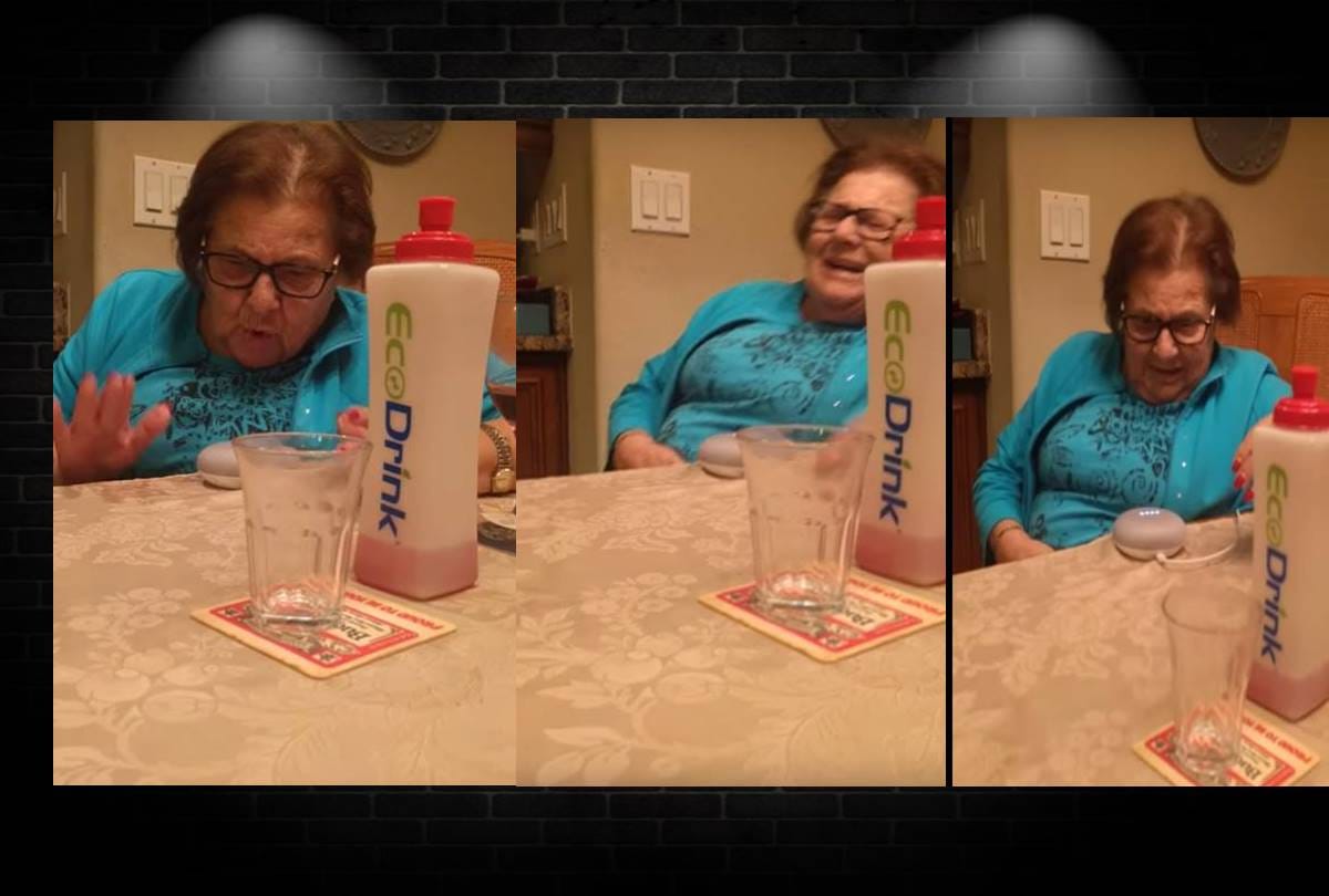 video being viral of a grandmother using google home divice