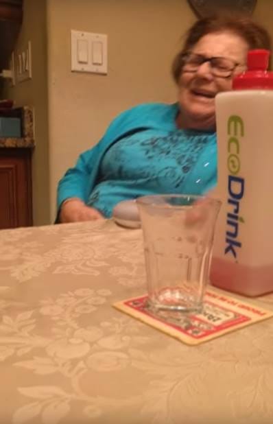 video being viral of a grandmother using google home divice