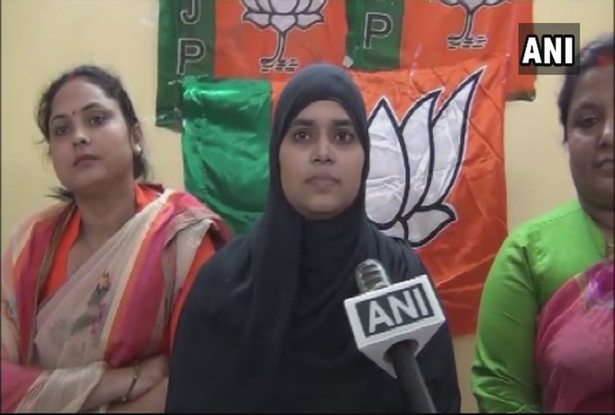 one of the petitioners in triple talaq case Ishrat Jahan joins bjp in kolkata