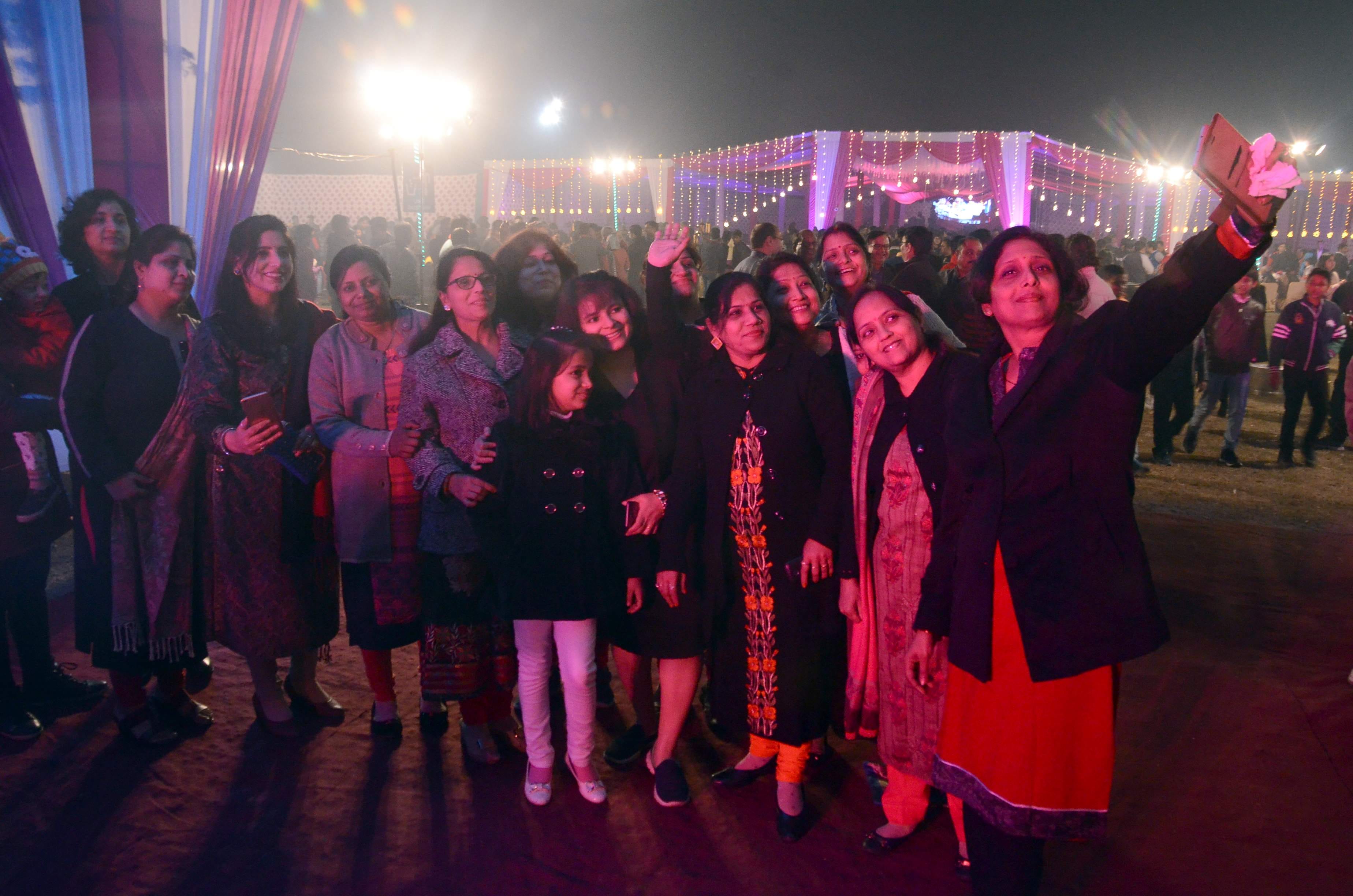 New year 2018 celebration in moradabad