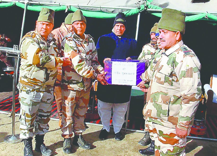 Rajnath singh special new year gift to soldiers posted on india china border