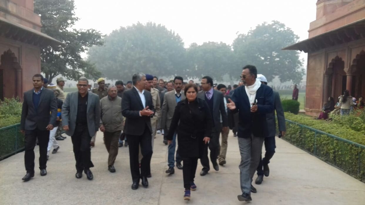 dg asi visited tajmahal agra